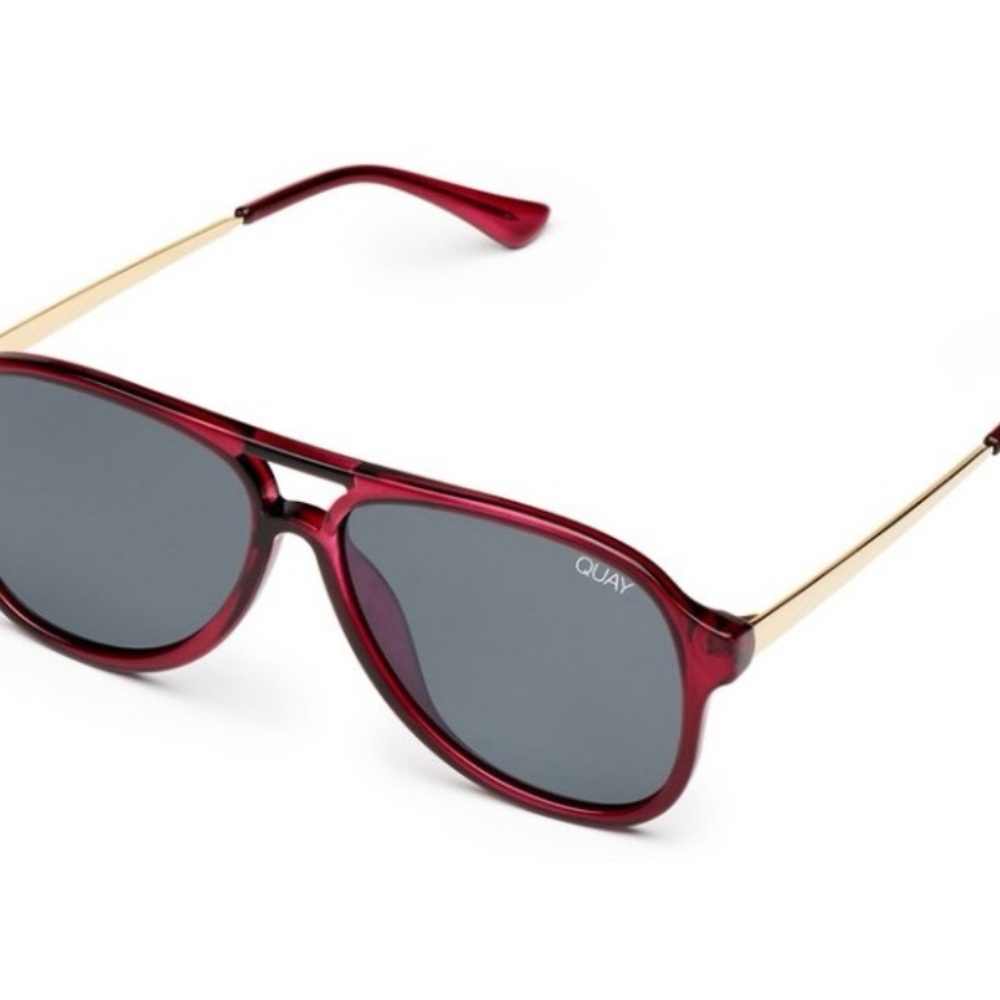 Quay Red/Purple and Gold Sunglasses